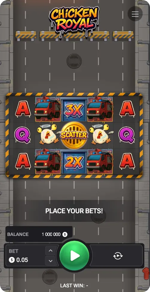 Chicken Royal betting interface